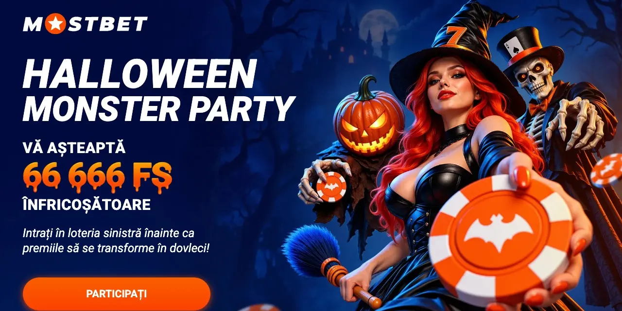 Halloween Monster Party: 66 666 фриспинов в Mostbet